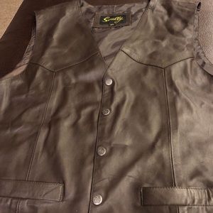 Leather vest